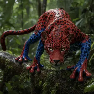 Leopard + Strawberry frog